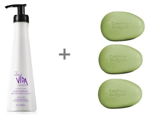 Kit Com Hidratante Corporal Amora E Ameixa  Sabonete Jequiti