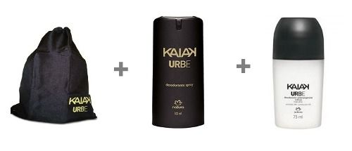 Kit De Produtos Natura Kaiak Urbe Com Desodorantes E Mochila